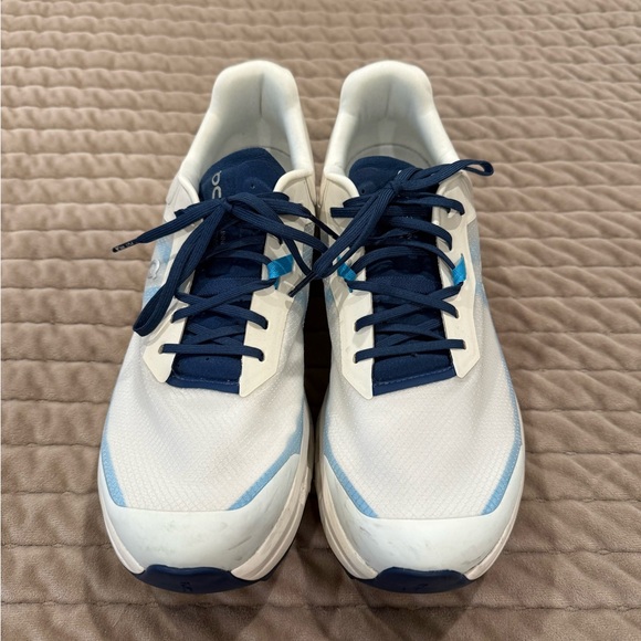 On Running Men's Navy and White Sneakers - Picture 2 of 4